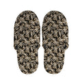 Dark Western Floral Pattern Print Slippers