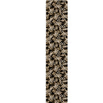 Dark Western Floral Pattern Print Table Runner