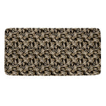 Dark Western Floral Pattern Print Towel