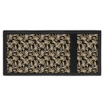 Dark Western Floral Pattern Print Trifold Wallet