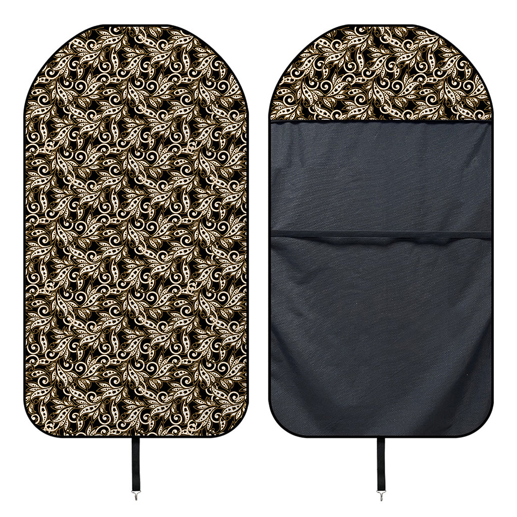 Dark Western Floral Pattern Print Waterproof Car Seat Cover