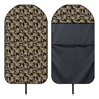 Dark Western Floral Pattern Print Waterproof Car Seat Cover