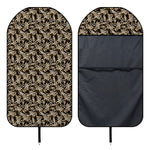 Dark Western Floral Pattern Print Waterproof Car Seat Cover