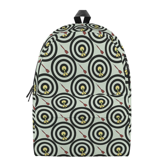 Dartboard Cartoon Pattern Print Backpack
