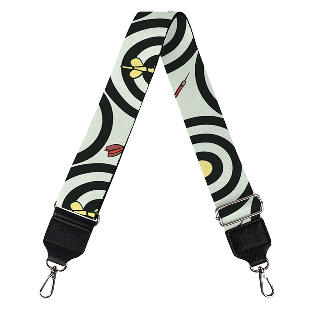 Dartboard Cartoon Pattern Print Bag Strap