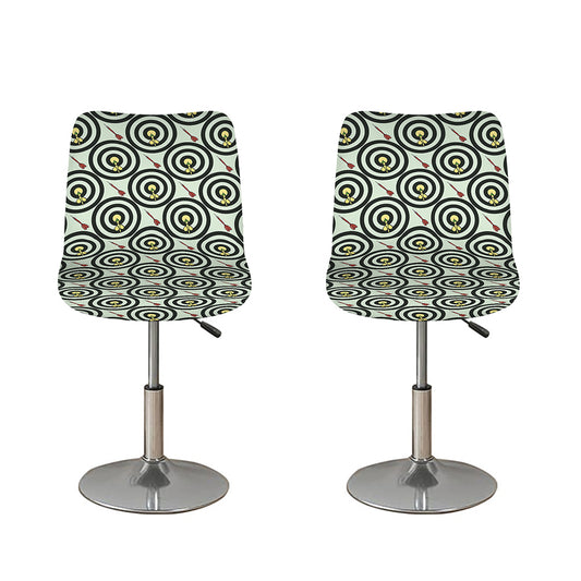 Dartboard Cartoon Pattern Print Bar Stool Covers