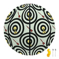 Dartboard Cartoon Pattern Print Basketball