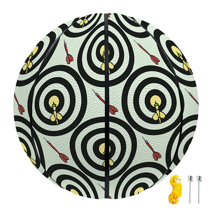 Dartboard Cartoon Pattern Print Basketball