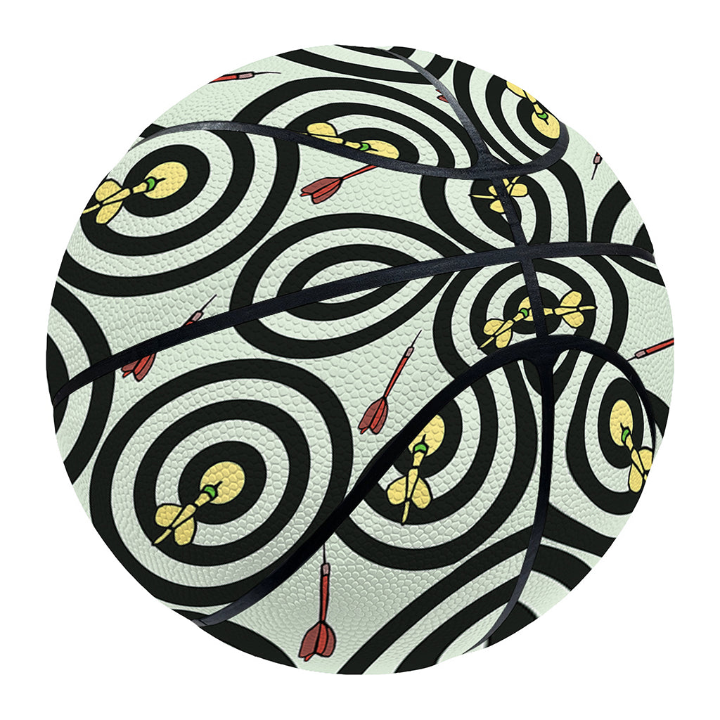 Dartboard Cartoon Pattern Print Basketball