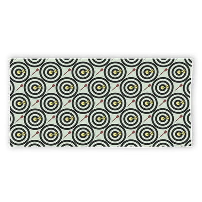 Dartboard Cartoon Pattern Print Beach Towel
