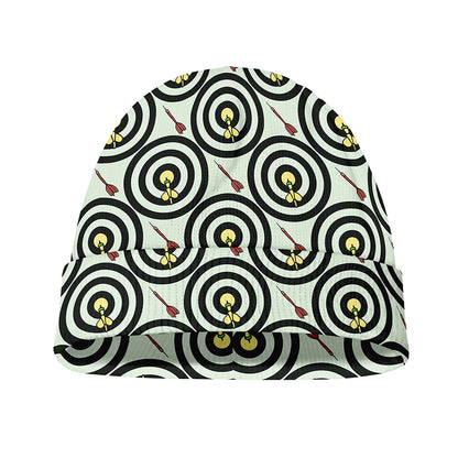 Dartboard Cartoon Pattern Print Beanie