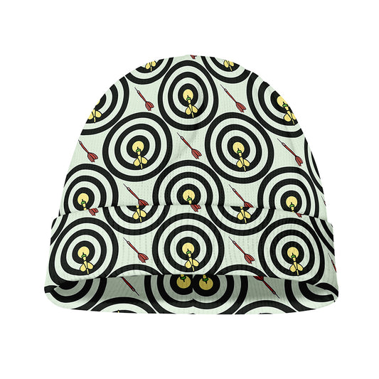 Dartboard Cartoon Pattern Print Beanie