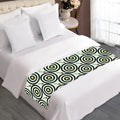 Dartboard Cartoon Pattern Print Bed Runner
