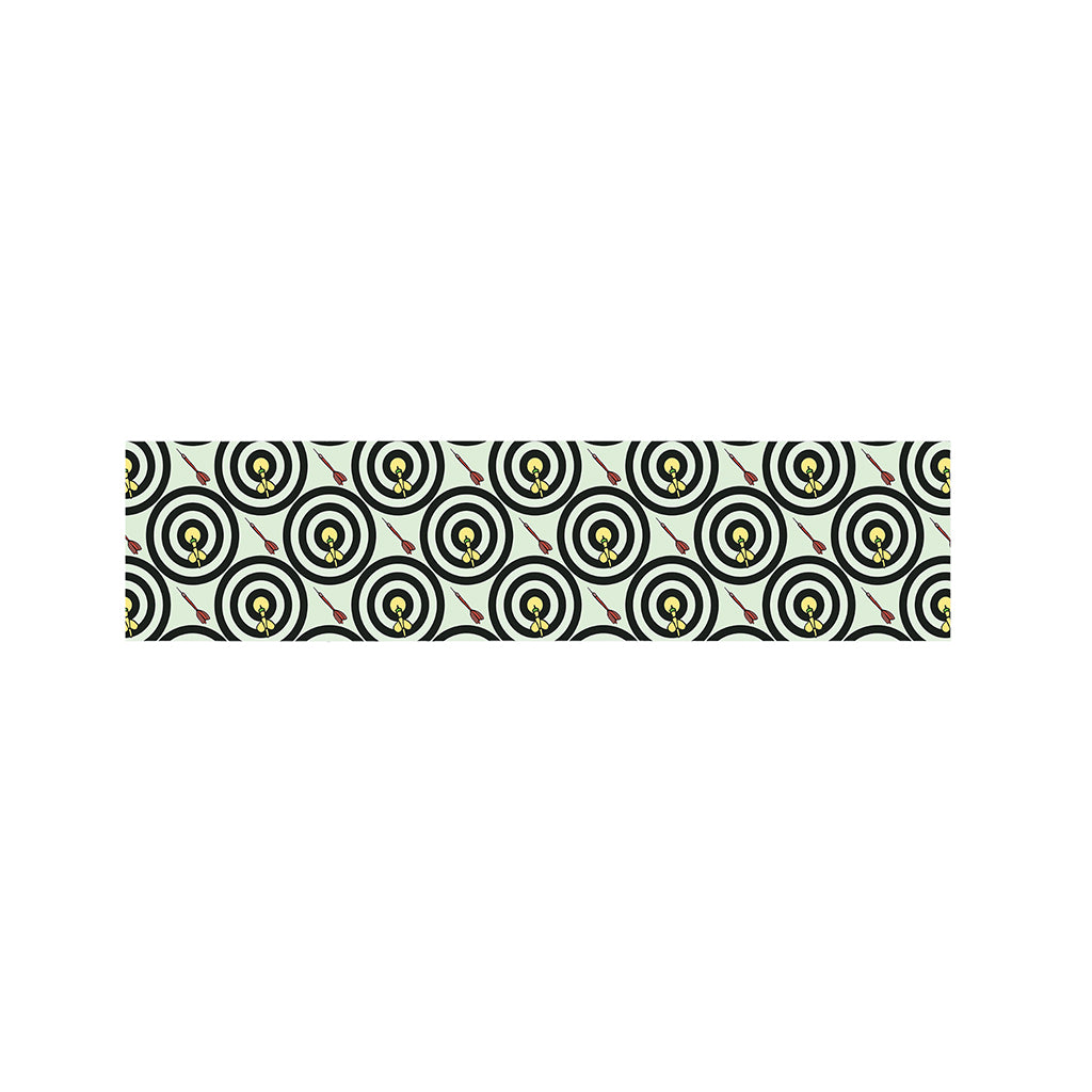 Dartboard Cartoon Pattern Print Bed Runner