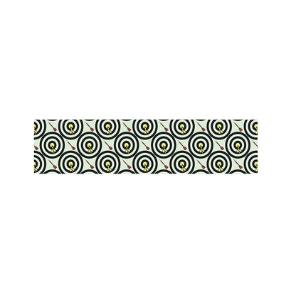 Dartboard Cartoon Pattern Print Bed Runner