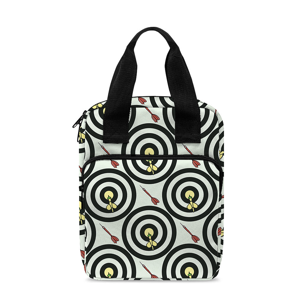 Dartboard Cartoon Pattern Print Bible Tote Bag