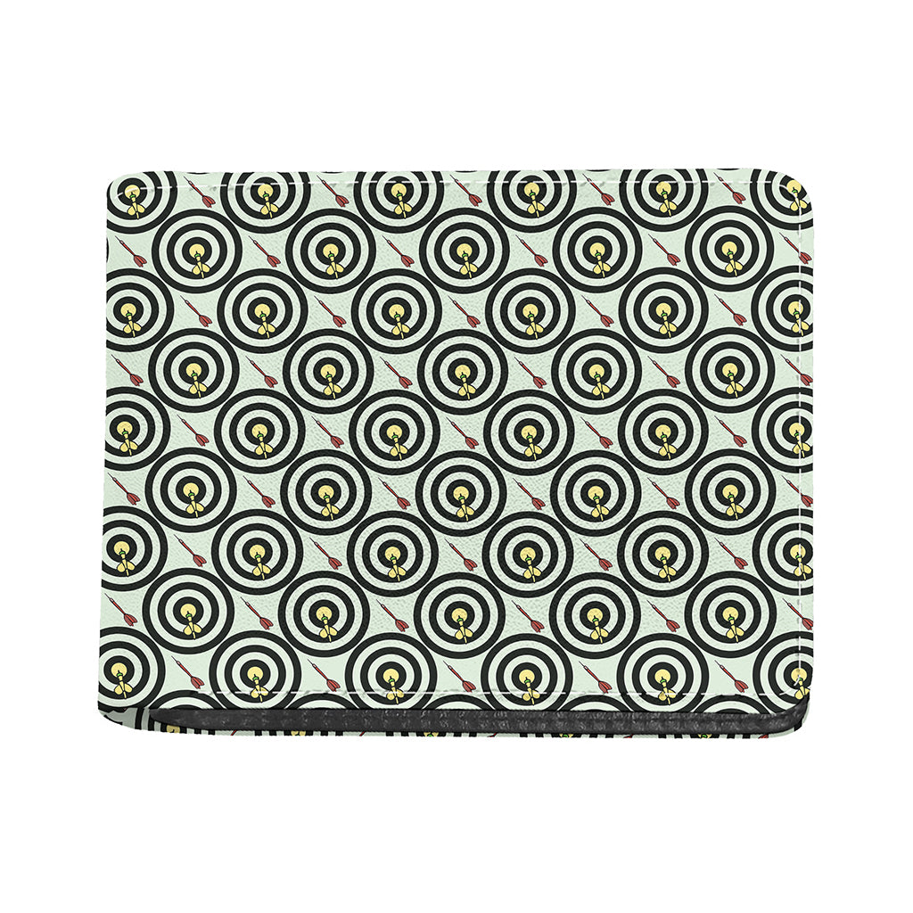 Dartboard Cartoon Pattern Print Bifold Wallet