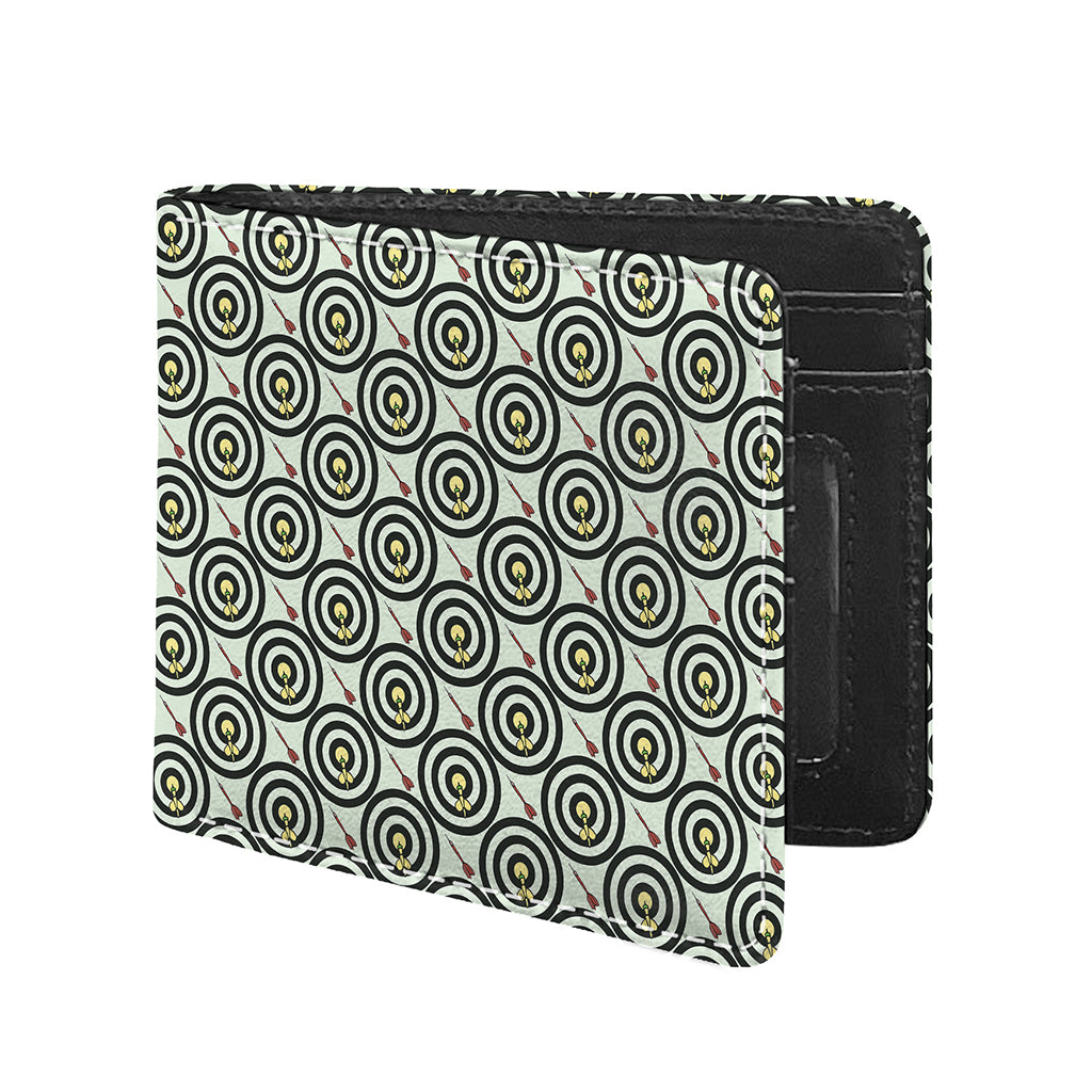 Dartboard Cartoon Pattern Print Bifold Wallet