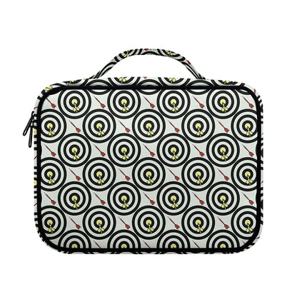 Dartboard Cartoon Pattern Print Briefcase Bible Bag