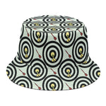 Dartboard Cartoon Pattern Print Bucket Hat