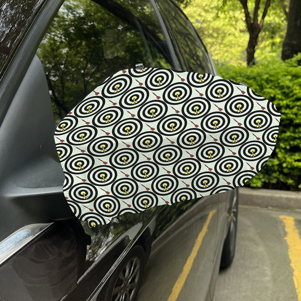 Dartboard Cartoon Pattern Print Car Side Mirror Covers