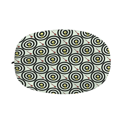 Dartboard Cartoon Pattern Print Car Side Mirror Covers