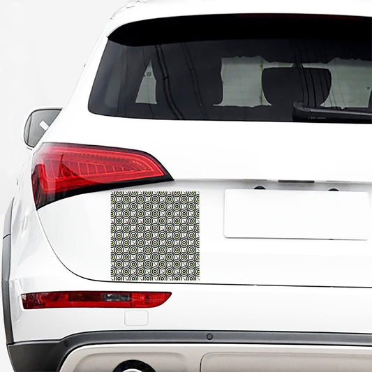 Dartboard Cartoon Pattern Print Car Sticker