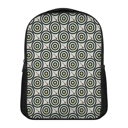 Dartboard Cartoon Pattern Print Casual Backpack