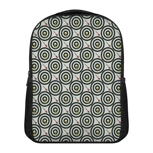 Dartboard Cartoon Pattern Print Casual Backpack