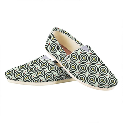 Dartboard Cartoon Pattern Print Casual Shoes