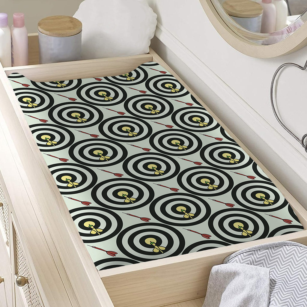 Dartboard Cartoon Pattern Print Changing Pad Cover