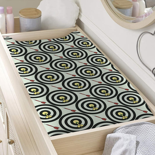 Dartboard Cartoon Pattern Print Changing Pad Cover