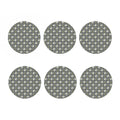 Dartboard Cartoon Pattern Print Coaster Set