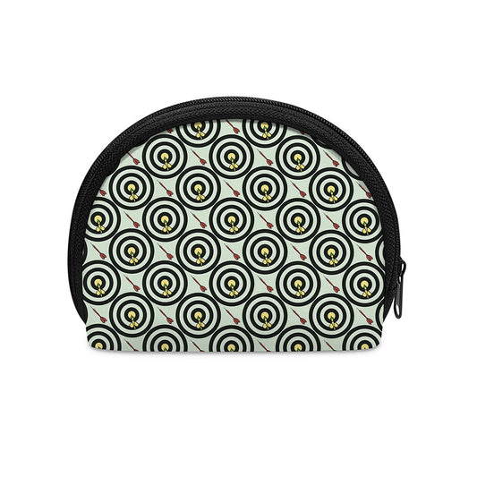 Dartboard Cartoon Pattern Print Coin Purse