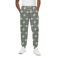 Dartboard Cartoon Pattern Print Cotton Sweatpants