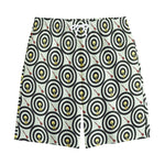 Dartboard Cartoon Pattern Print Cotton Shorts