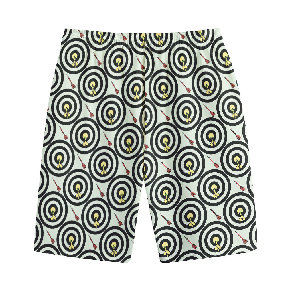 Dartboard Cartoon Pattern Print Cotton Shorts