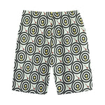 Dartboard Cartoon Pattern Print Cotton Shorts