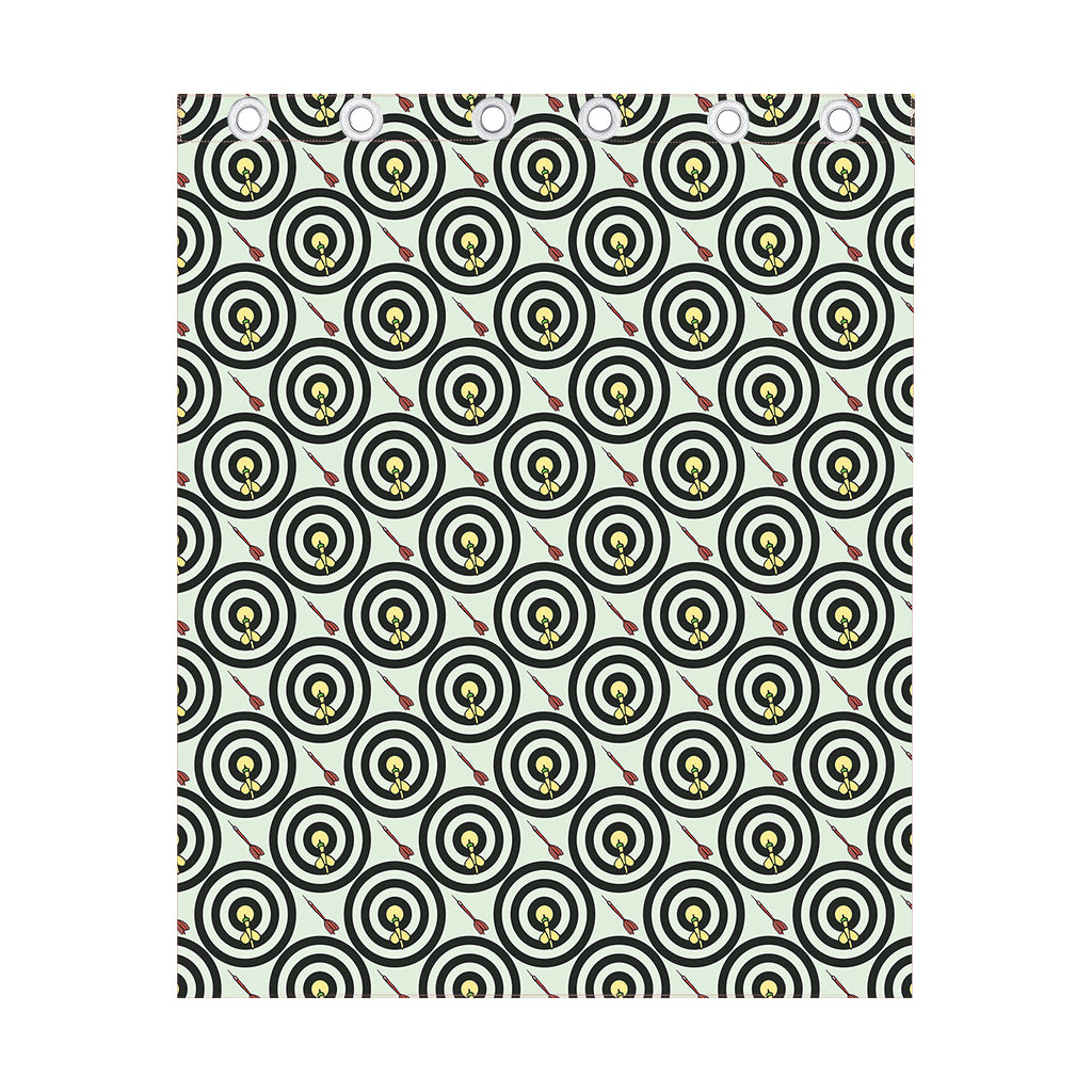 Dartboard Cartoon Pattern Print Curtain