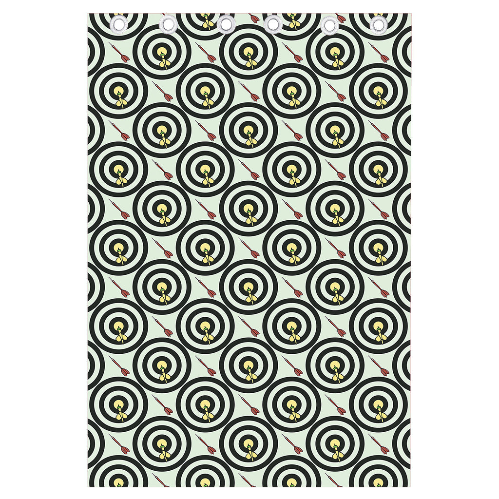 Dartboard Cartoon Pattern Print Curtain