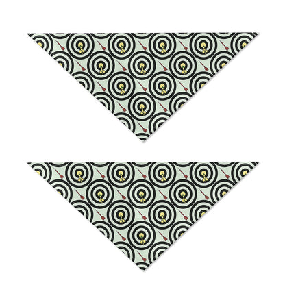 Dartboard Cartoon Pattern Print Dog Bandana