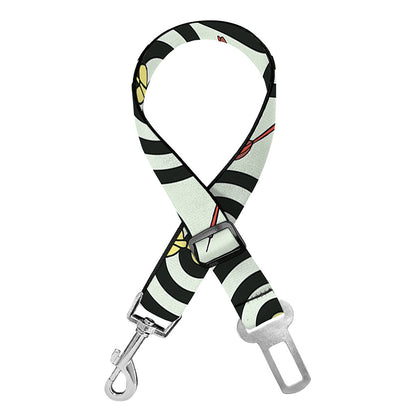 Dartboard Cartoon Pattern Print Dog Seat Belt