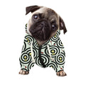 Dartboard Cartoon Pattern Print Dog Zip Up Hoodie