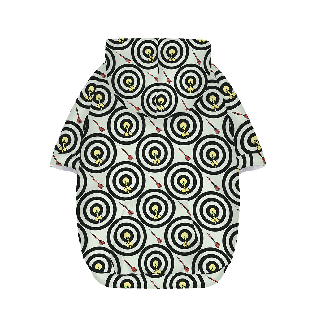 Dartboard Cartoon Pattern Print Dog Zip Up Hoodie