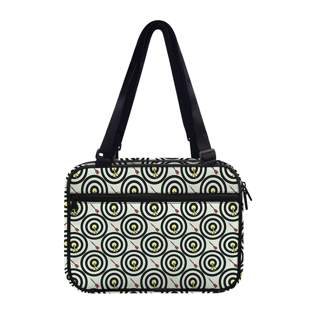 Dartboard Cartoon Pattern Print Double Strap Bible Bag