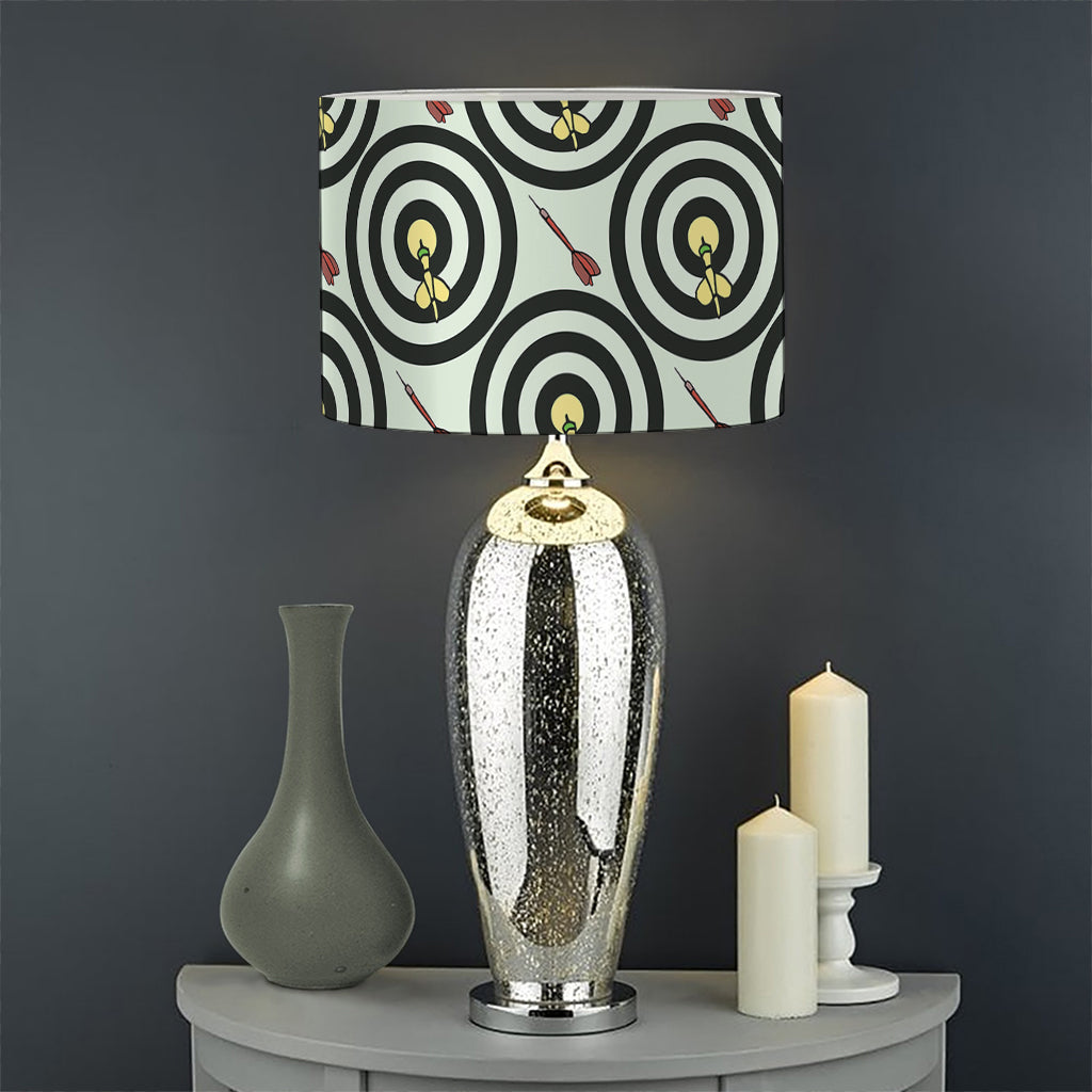 Dartboard Cartoon Pattern Print Drum Lamp Shade