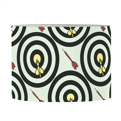 Dartboard Cartoon Pattern Print Drum Lamp Shade