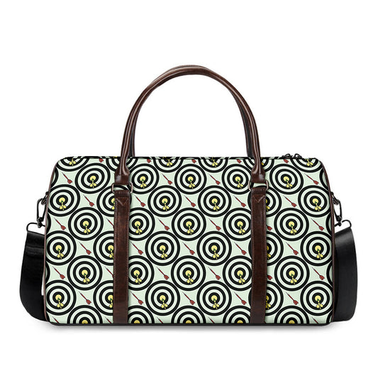 Dartboard Cartoon Pattern Print Duffle Bag
