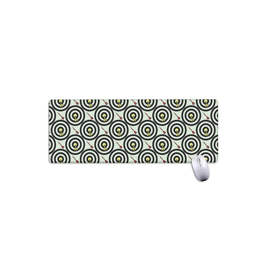 Dartboard Cartoon Pattern Print Extended Mouse Pad