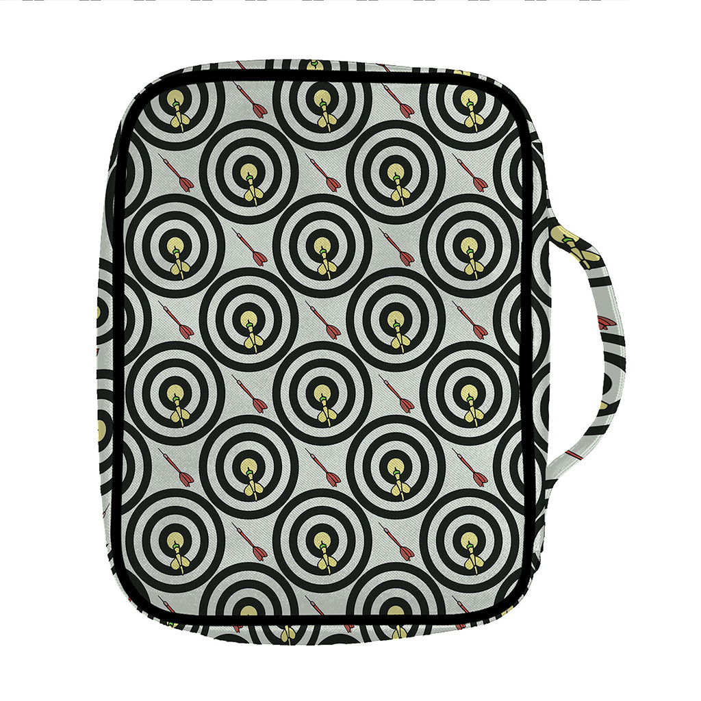 Dartboard Cartoon Pattern Print Front Pocket Bible Bag
